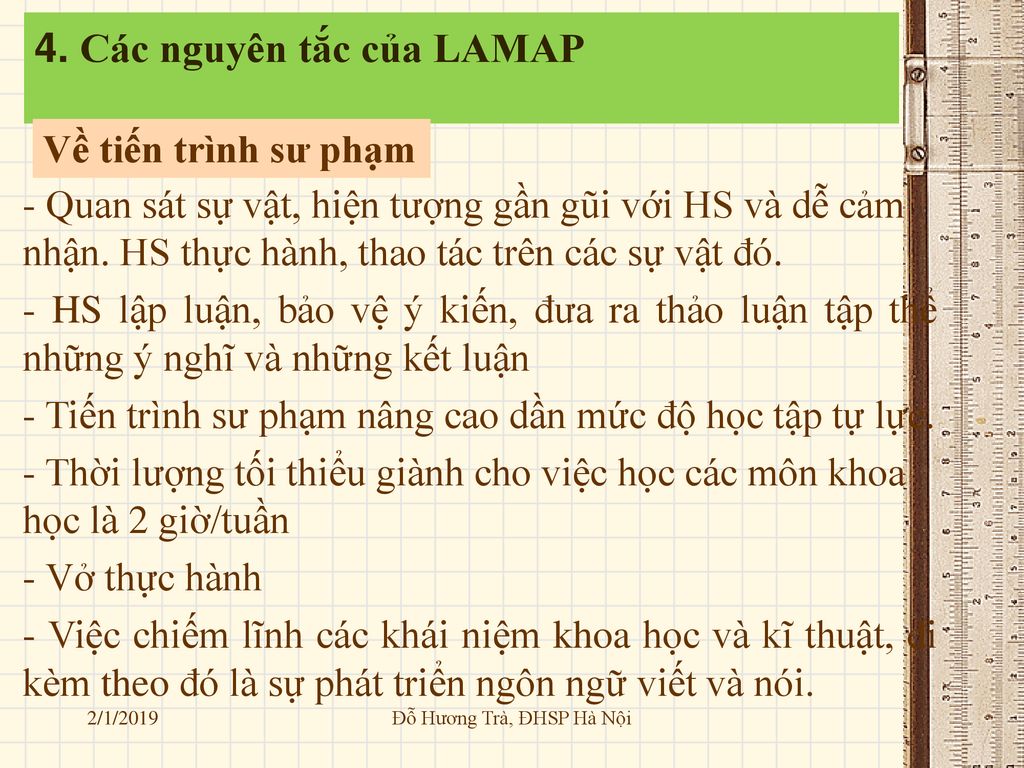 4. Các nguyên tắc của LAMAP