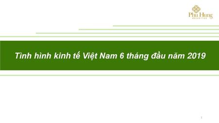 Tình hình kinh tế Việt Nam 6 tháng đầu năm 2019