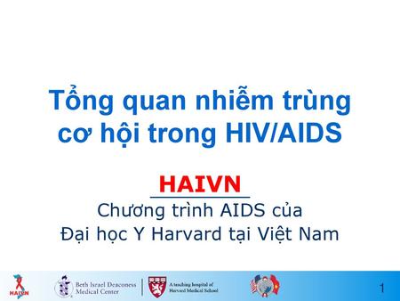 Tổng quan nhiễm trùng cơ hội trong HIV/AIDS