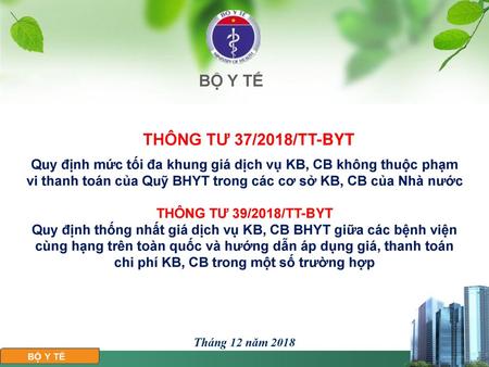 THÔNG TƯ 37/2018/TT-BYT BỘ Y TẾ