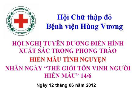 Hội Chữ thập đỏ Bệnh viện Hùng Vương