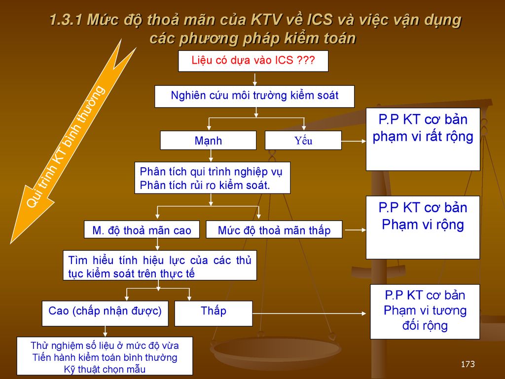 1.3.1 Mức độ thoả mãn của KTV về ICS và việc vận dụng các phương pháp kiểm toán