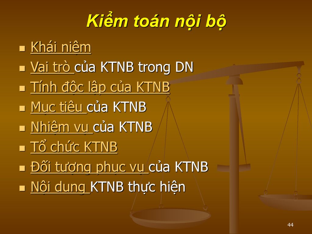 Kiểm toán nội bộ Khái niệm Vai trò của KTNB trong DN