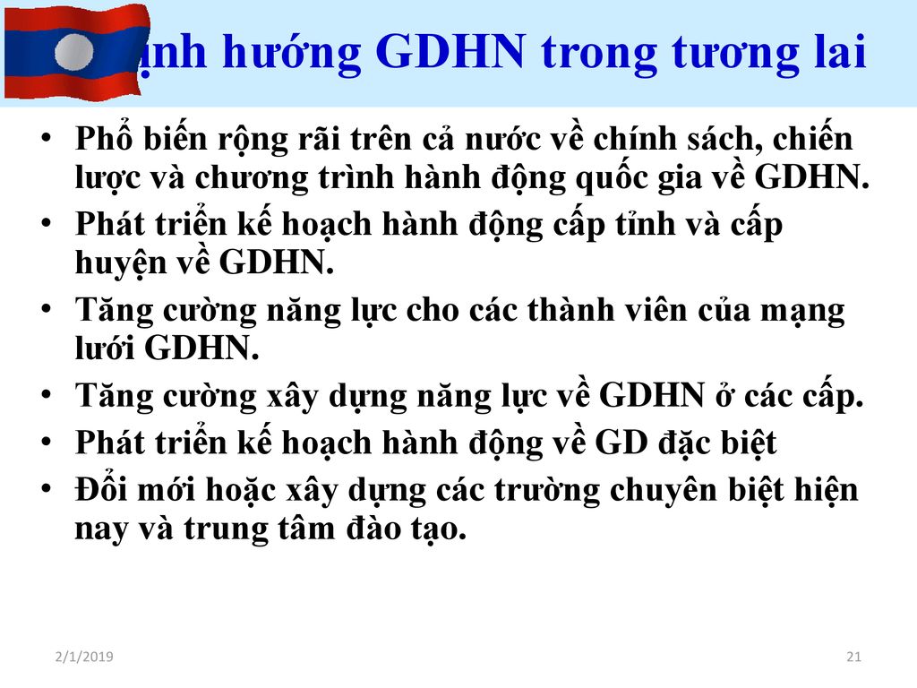 6. Định hướng GDHN trong tương lai