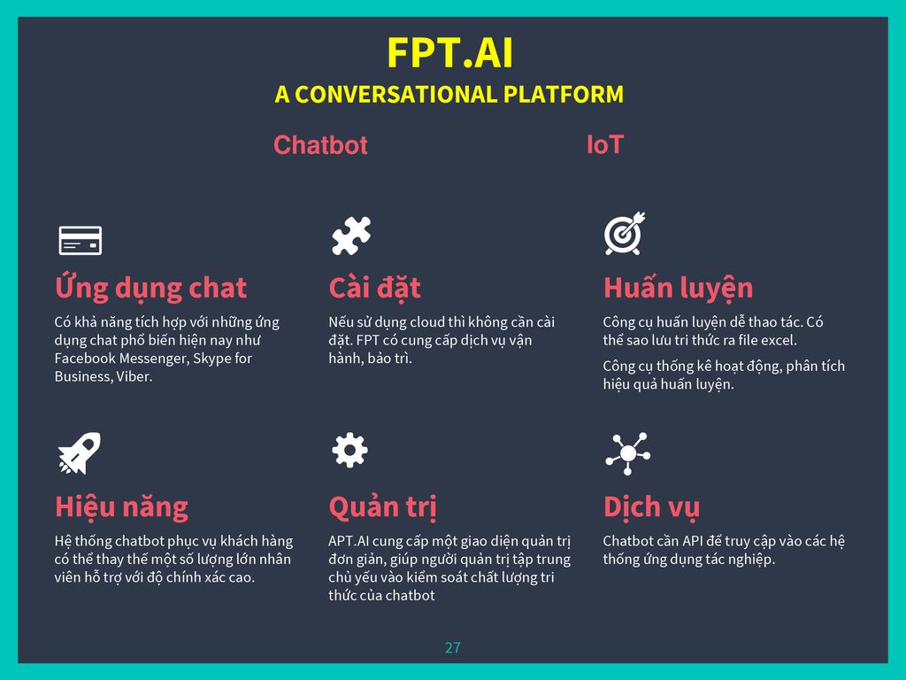 FPT.AI A CONVERSATIONAL PLATFORM