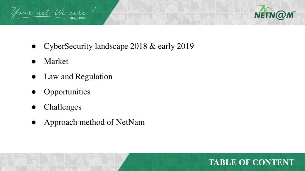 CyberSecurity landscape 2018 & early 2019