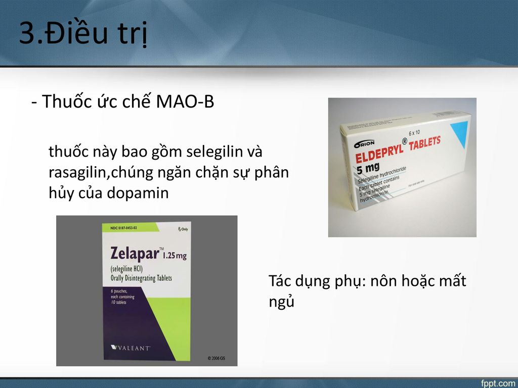 3.Điều trị - Thuốc ức chế MAO-B
