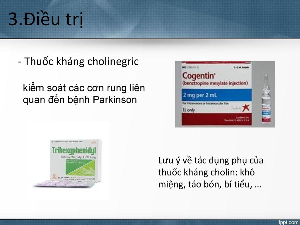 3.Điều trị - Thuốc kháng cholinegric