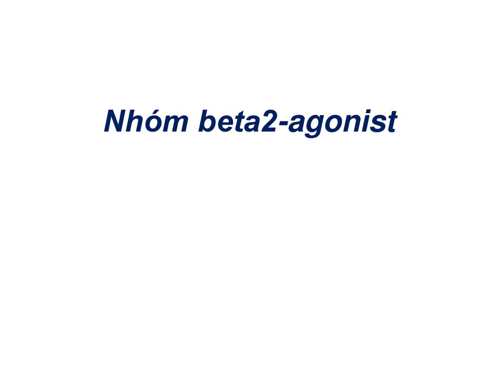 Nhóm beta2-agonist