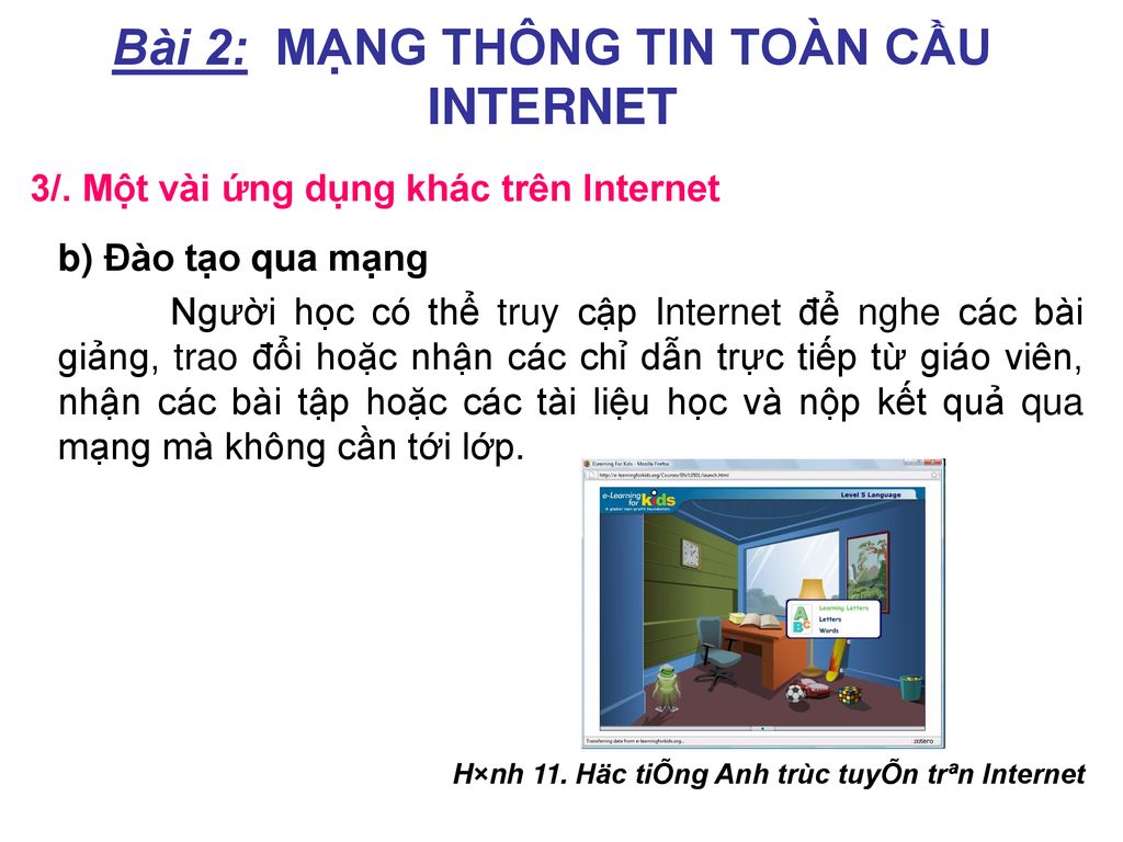 Bài 2: MẠNG THÔNG TIN TOÀN CẦU INTERNET