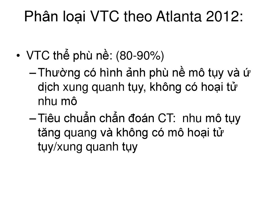 Phân loại VTC theo Atlanta 2012: