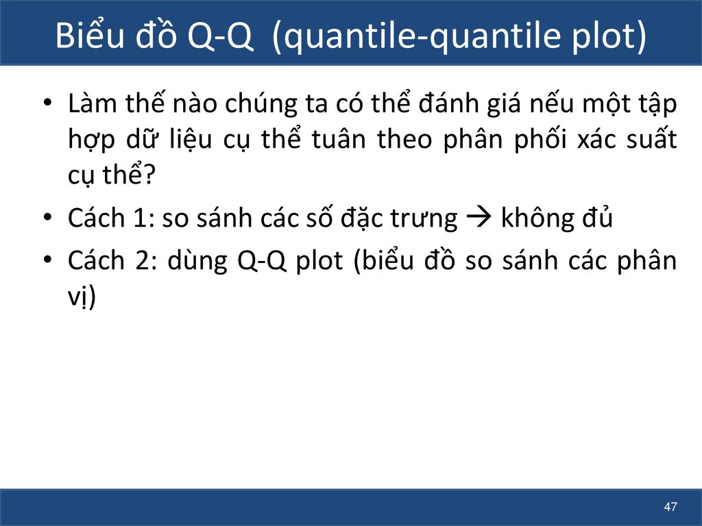 Biểu đồ Q-Q (quantile-quantile plot)